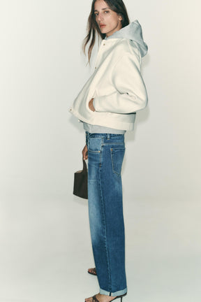 SOFT BOMBER JACKET WITH GOLDEN BUTTONS - Image 3