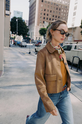 SHORT FAUX SUEDE JACKET - Image 2