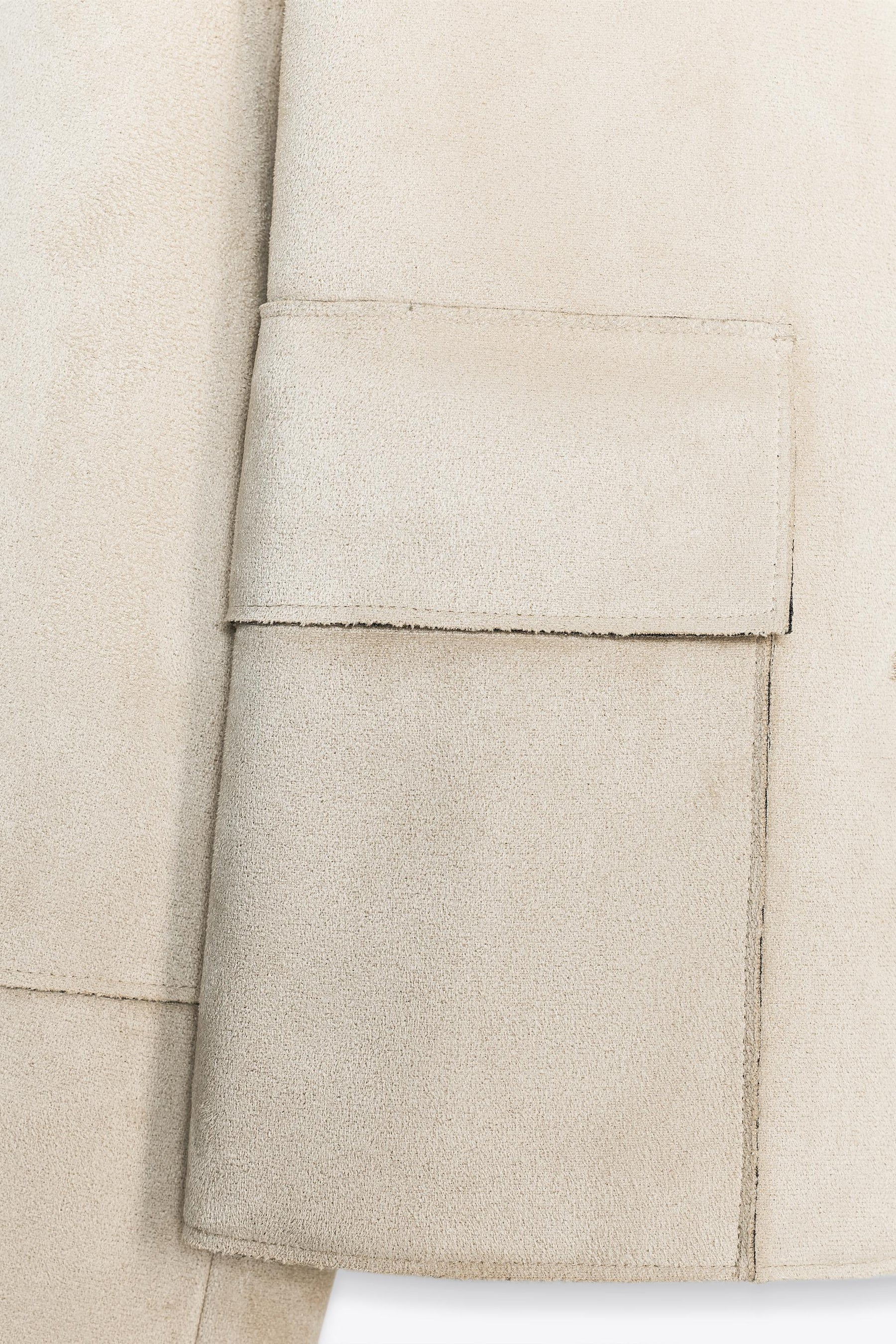 SHORT FAUX SUEDE JACKET - Image 7