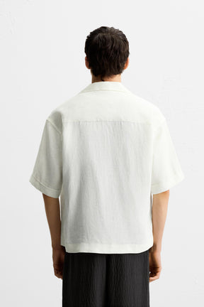 100% LINEN TIE SHIRT - Image 3