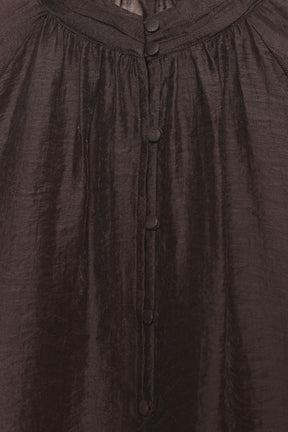 Puff Sleeve Sheer Blouse