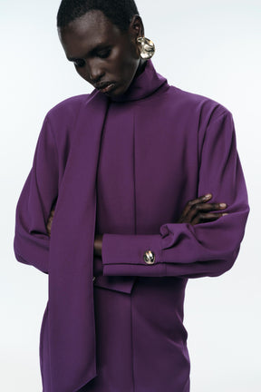 MINI DRESS WITH SCARF - Image 6