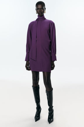 MINI DRESS WITH SCARF - Image 1