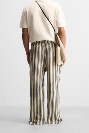 STRIPED JACQUARD TROUSERS - Image 3