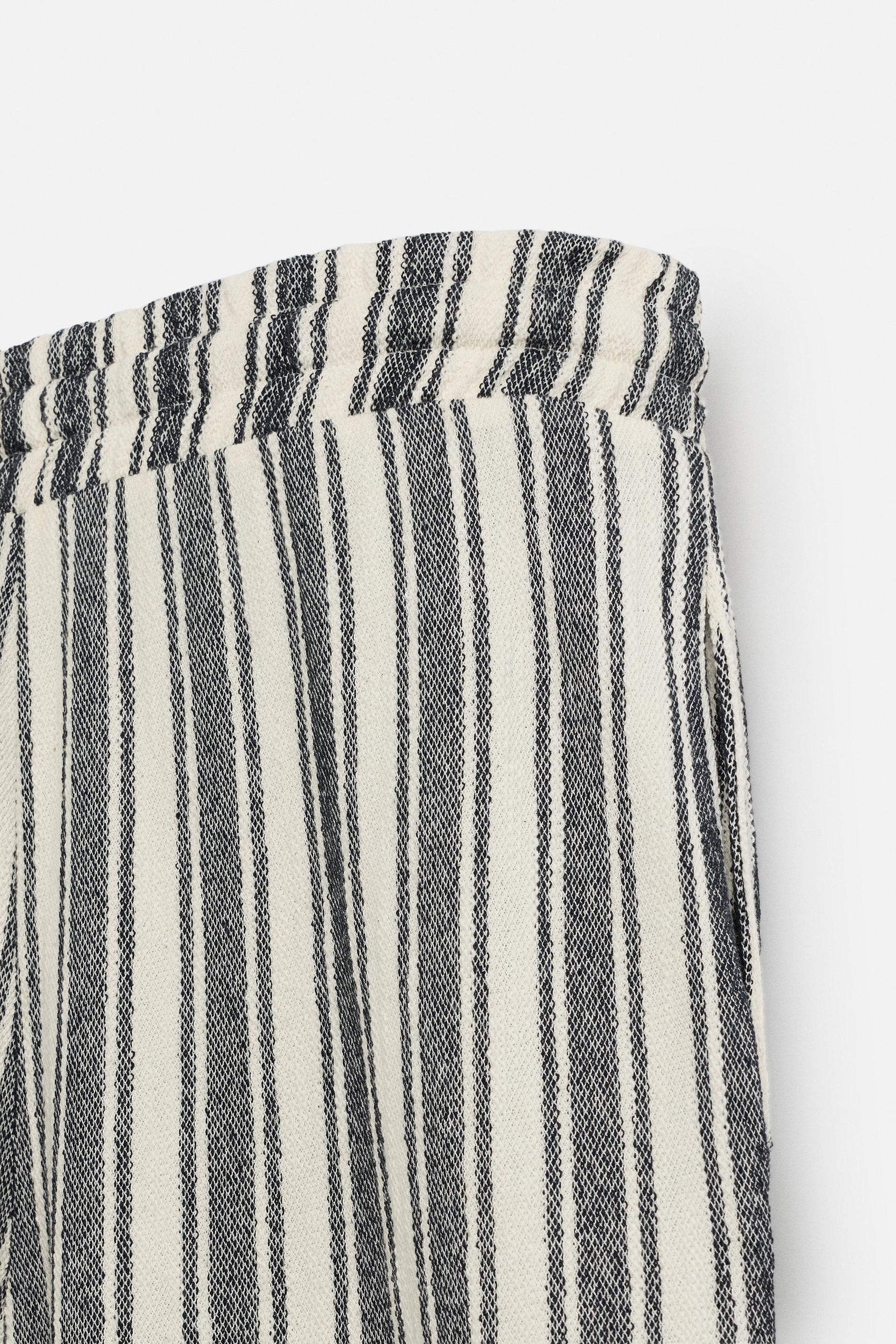 STRIPED JACQUARD TROUSERS - Image 10