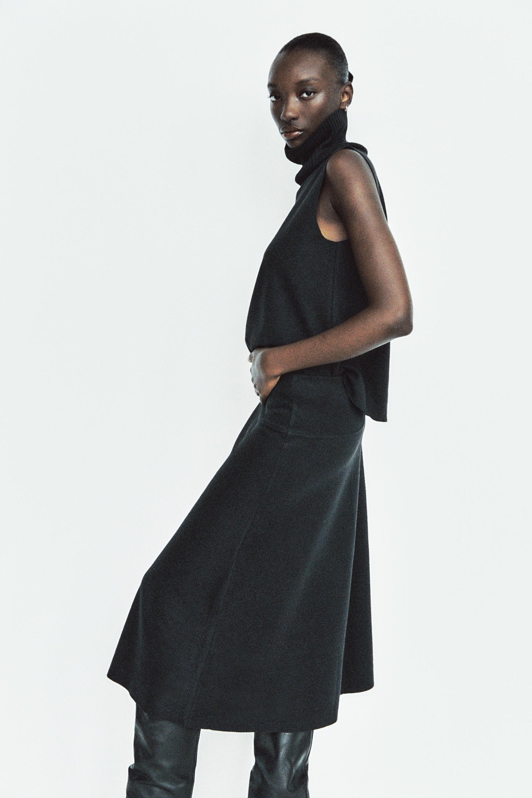 Soft High Neck Shirt