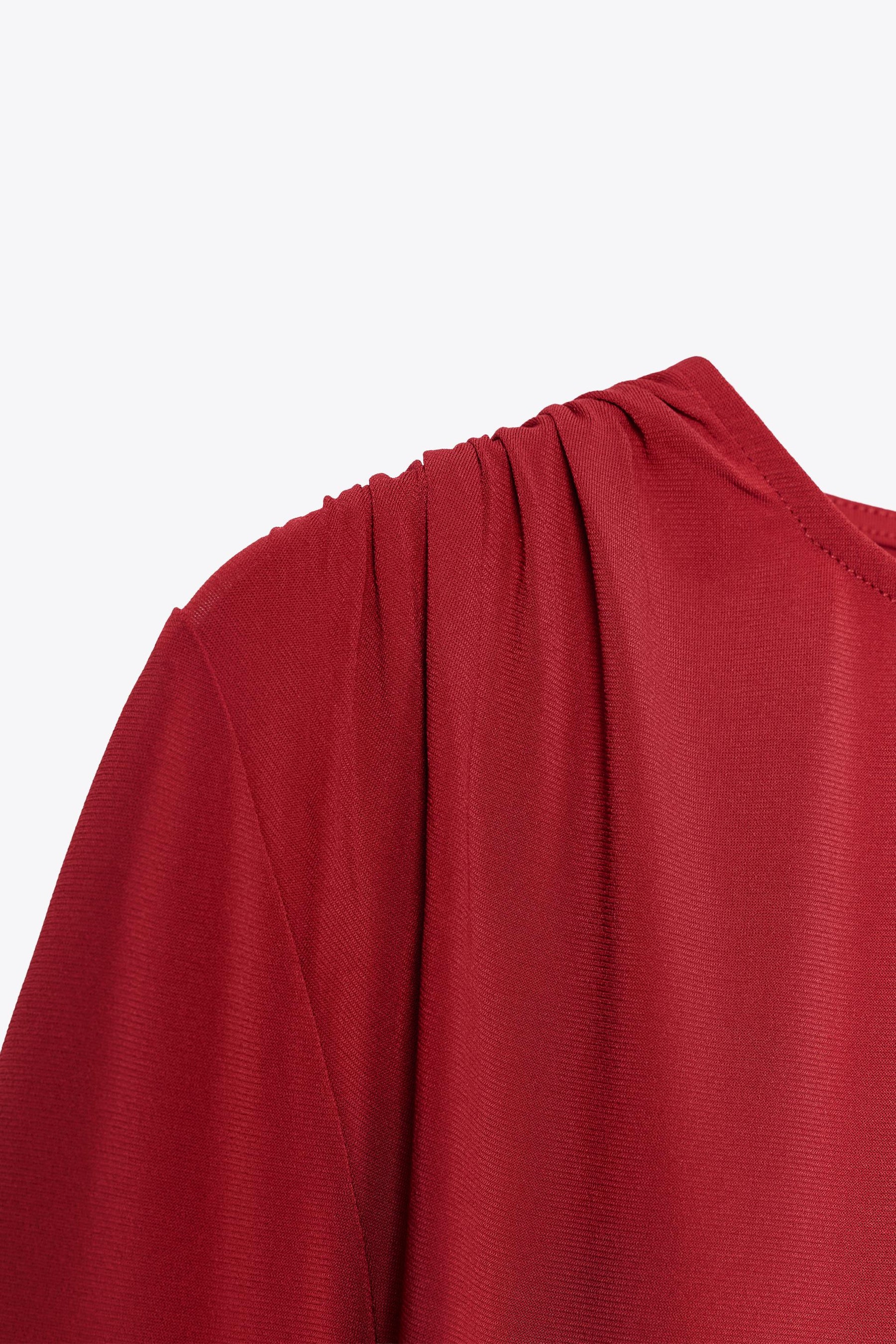 Gathered Long Sleeve T-Shirt