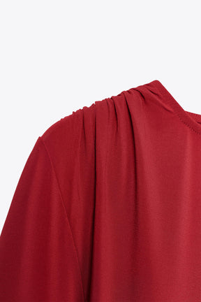 Gathered Long Sleeve T-Shirt