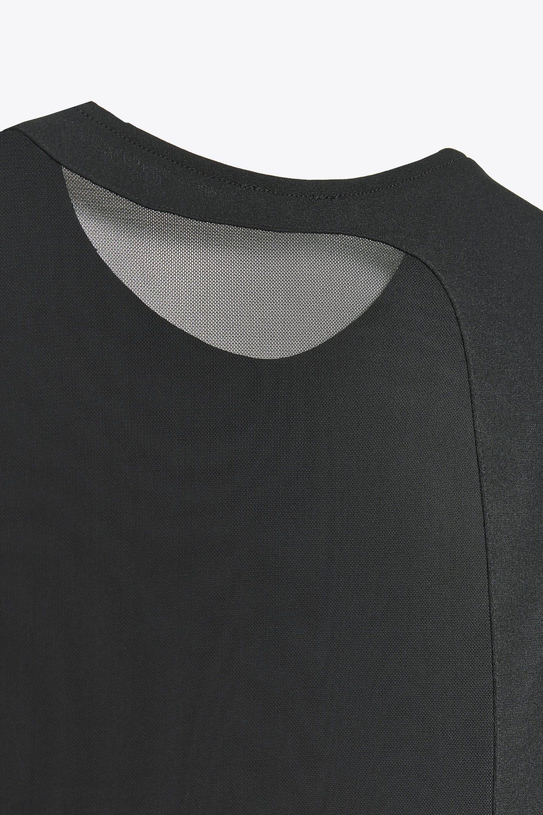 CONTRAST TULLE MAXI DRESS - Image 8