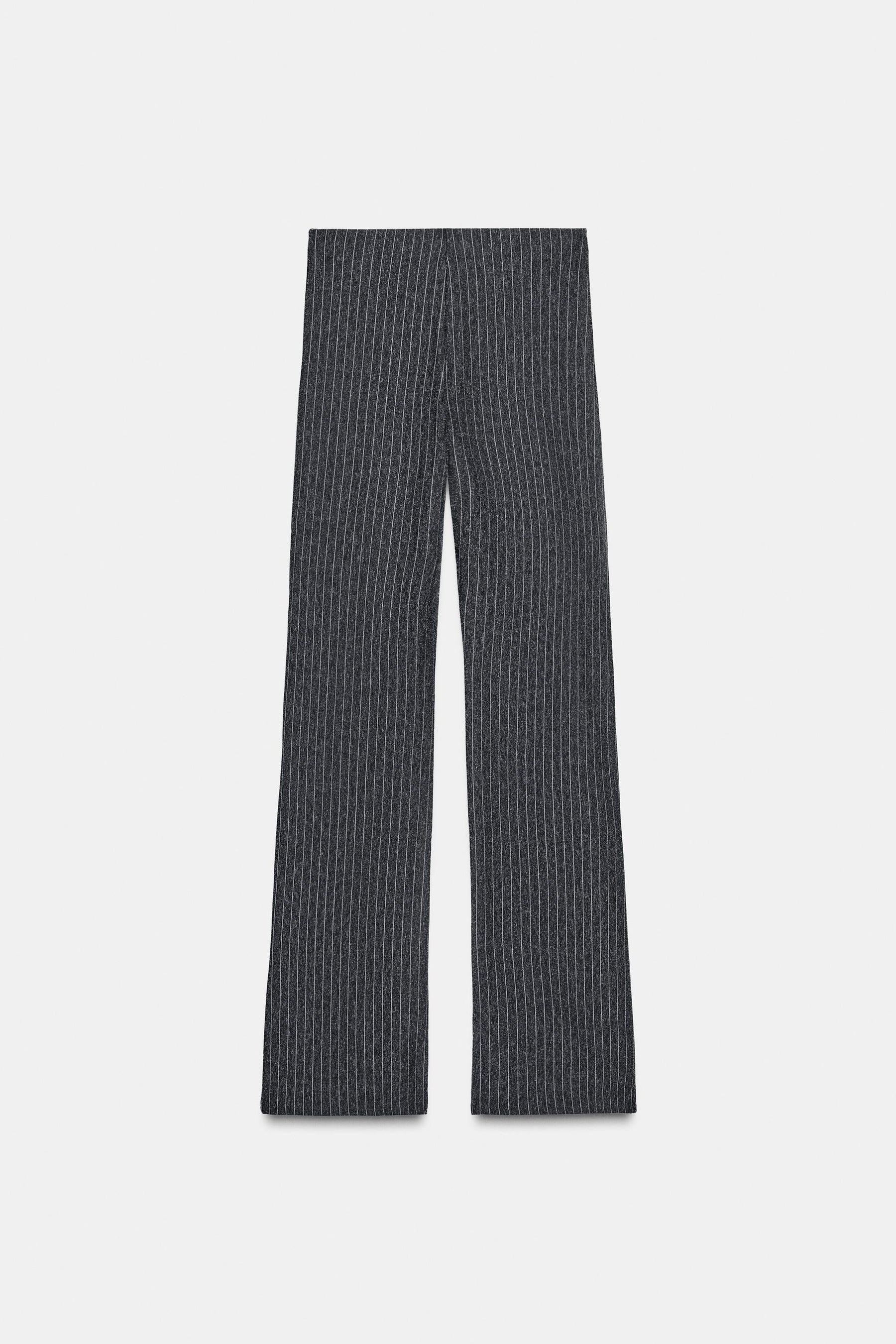 PINSTRIPE FLARE TROUSERS