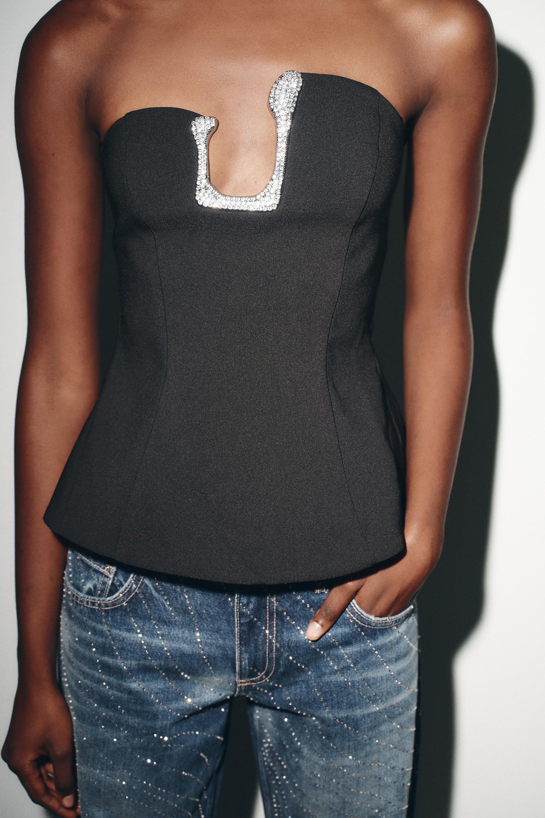 Sparkling Bandeau Top