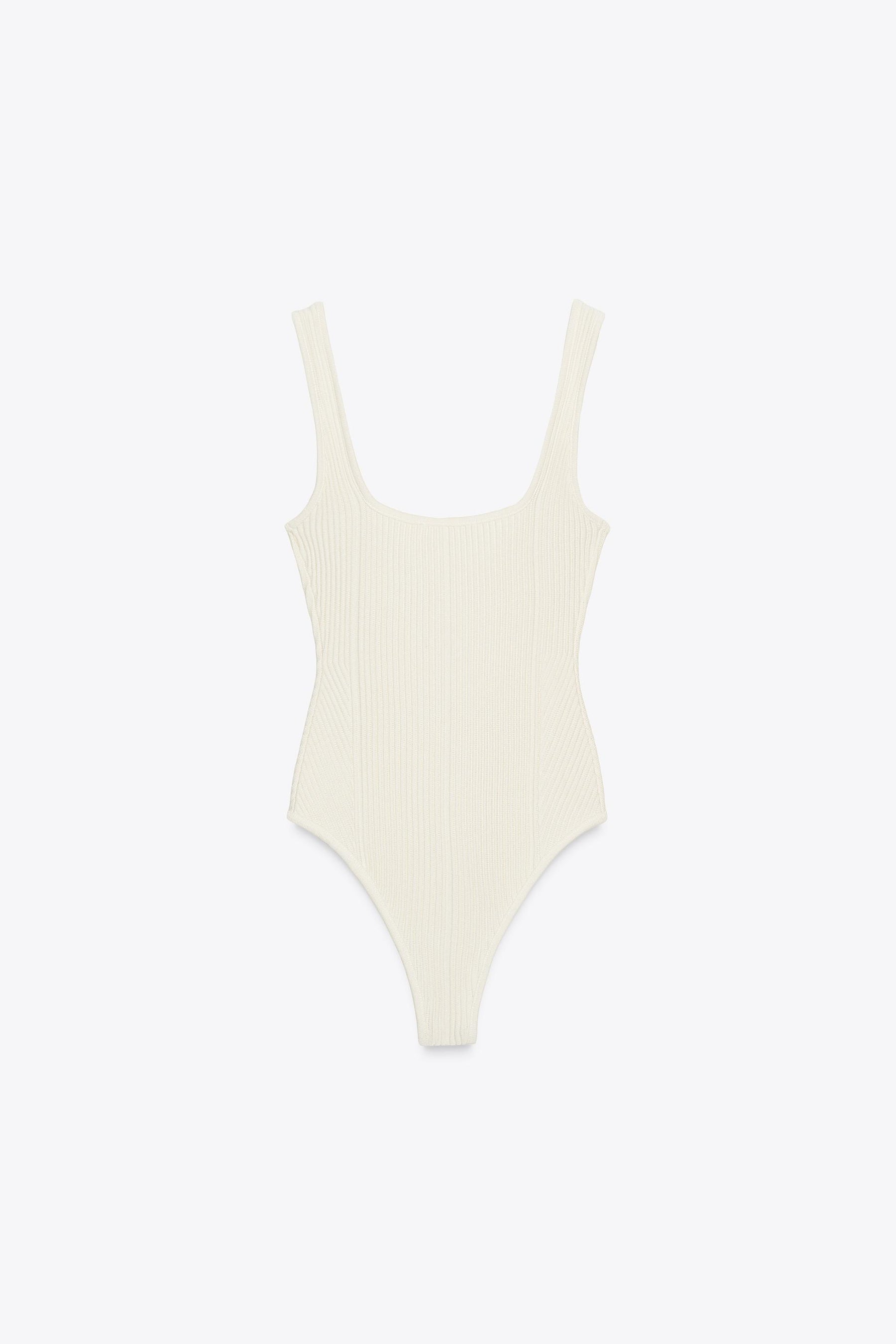 TEXTURED STRAPPY BODYSUIT