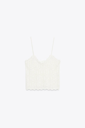 Strappy Cutwork Top