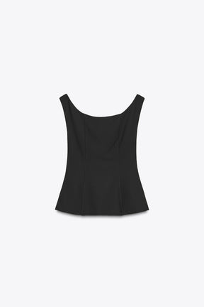 Crepe Sleeveless Top