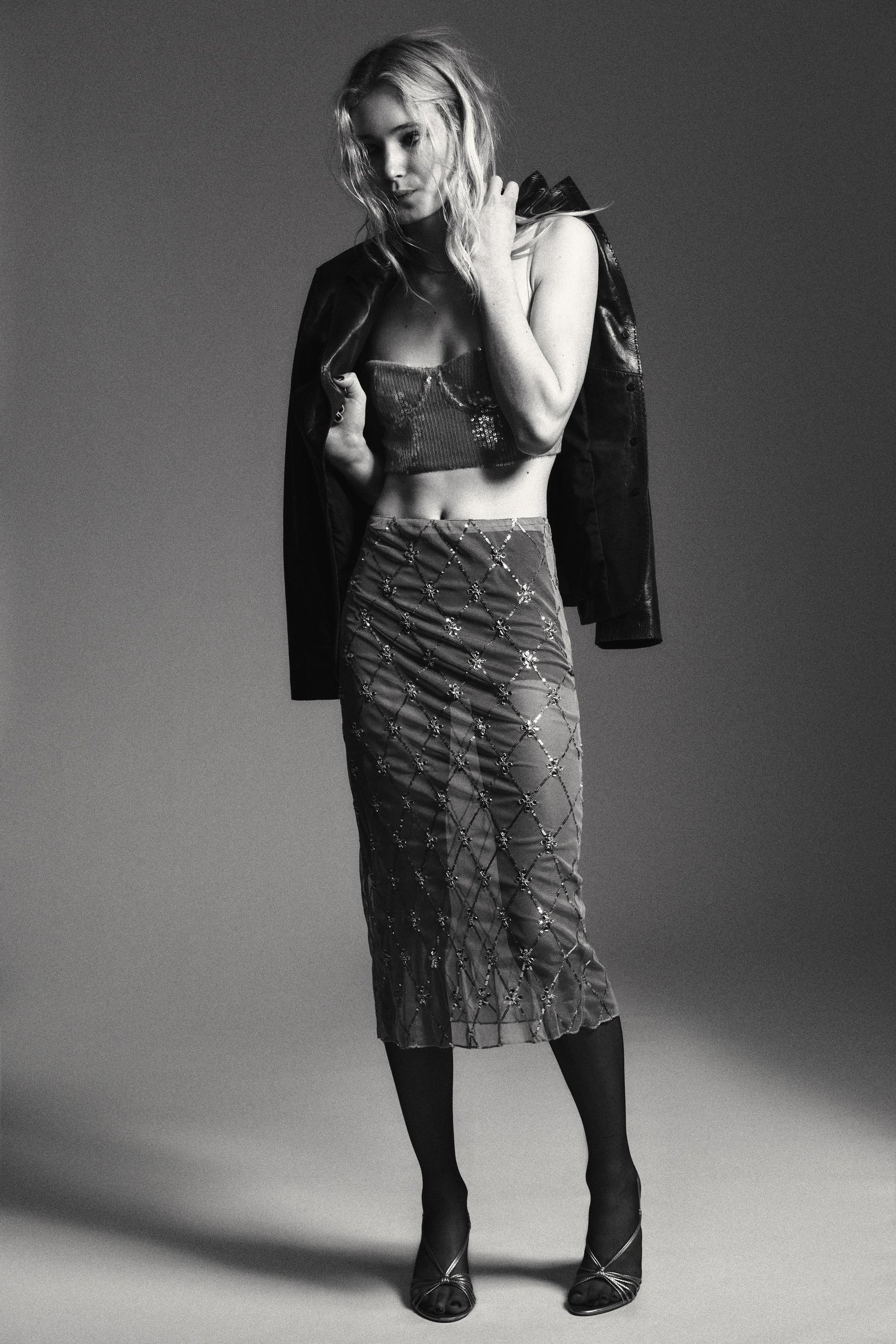 SEQUINNED BRALETTE TOP