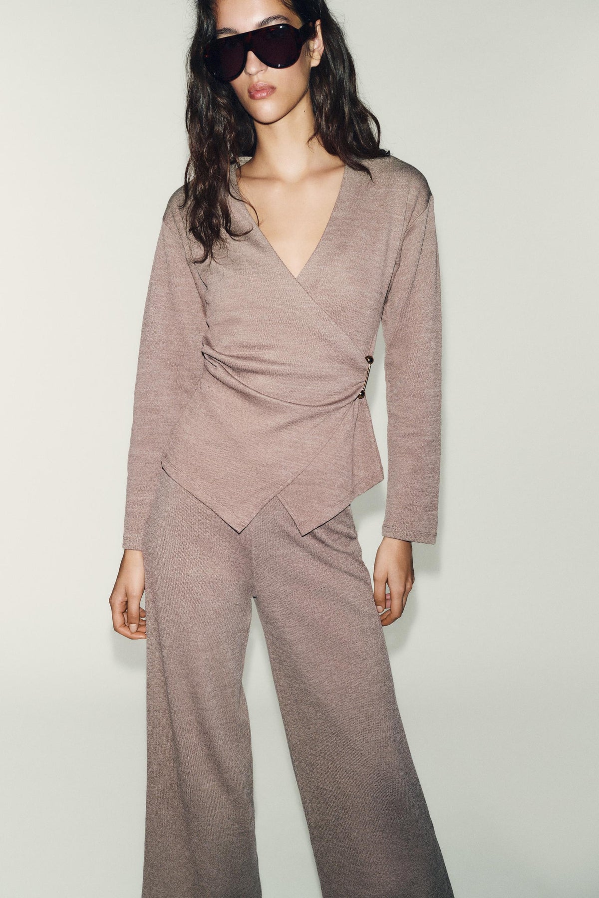 Brooch-Embellished Top