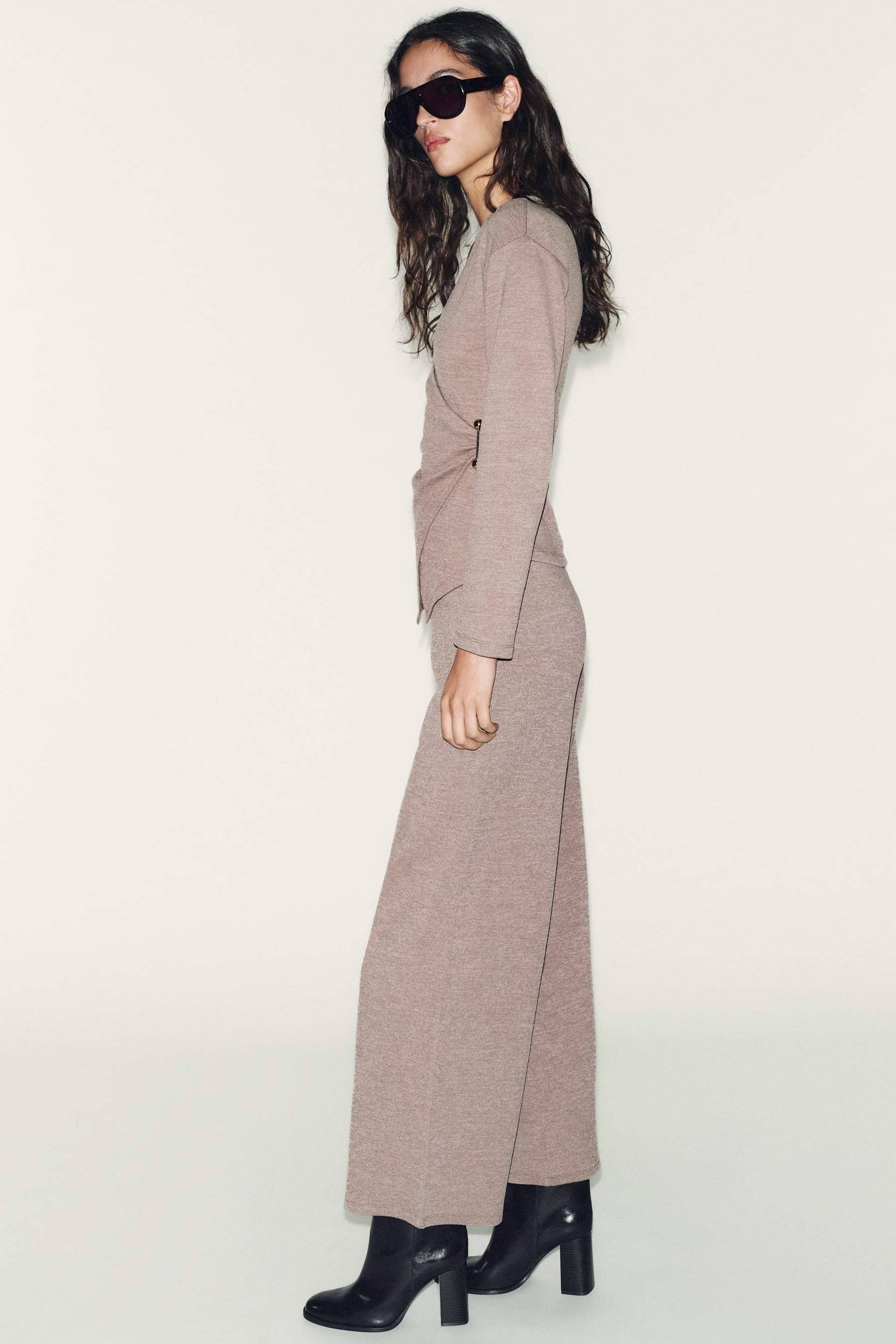 Brooch-Embellished Top