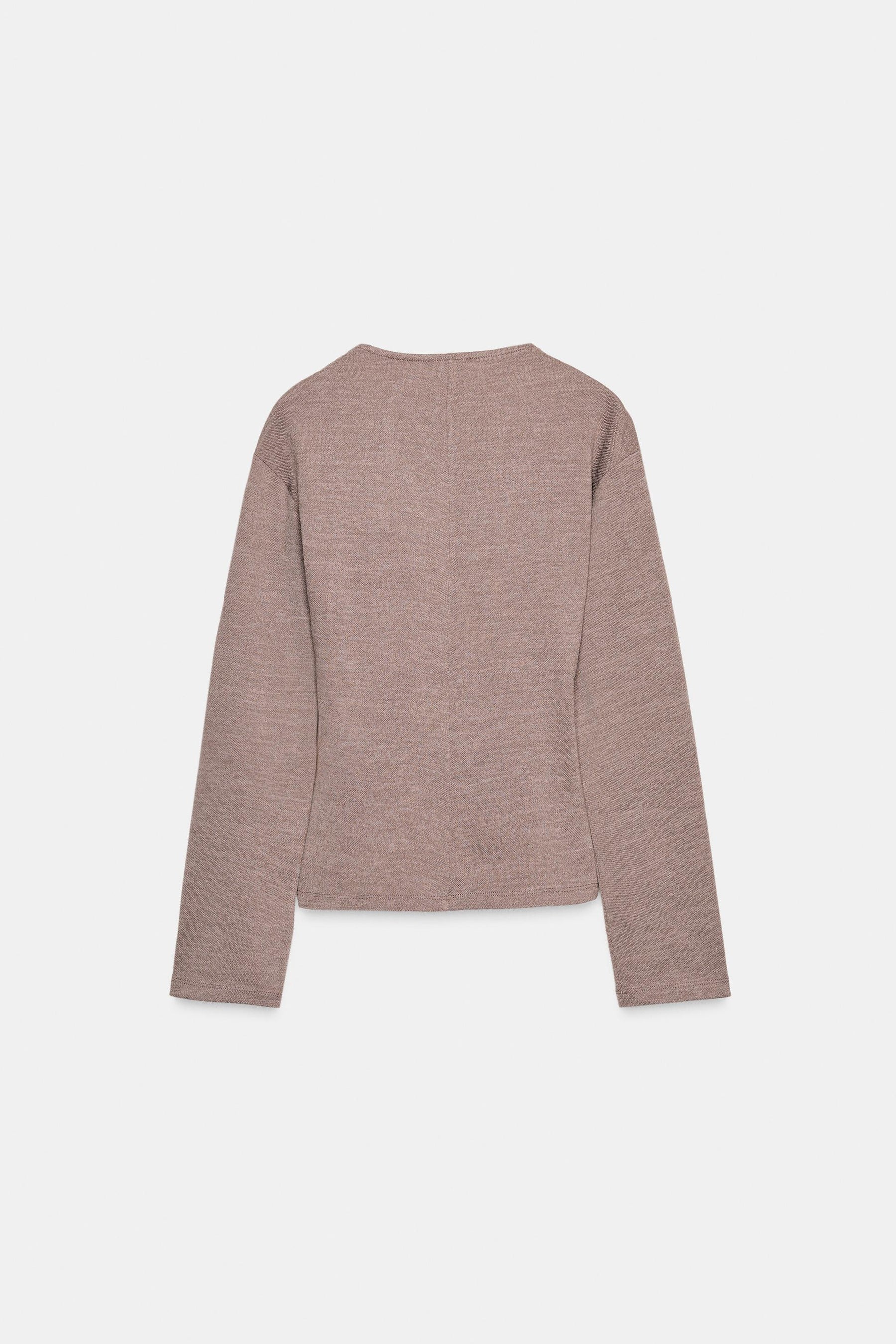 Brooch-Embellished Top