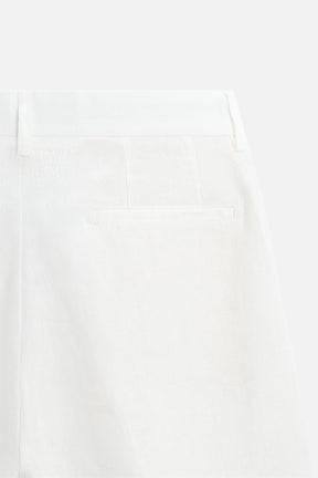 LINEN/COTTON BERMUDA SHORTS - Image 8