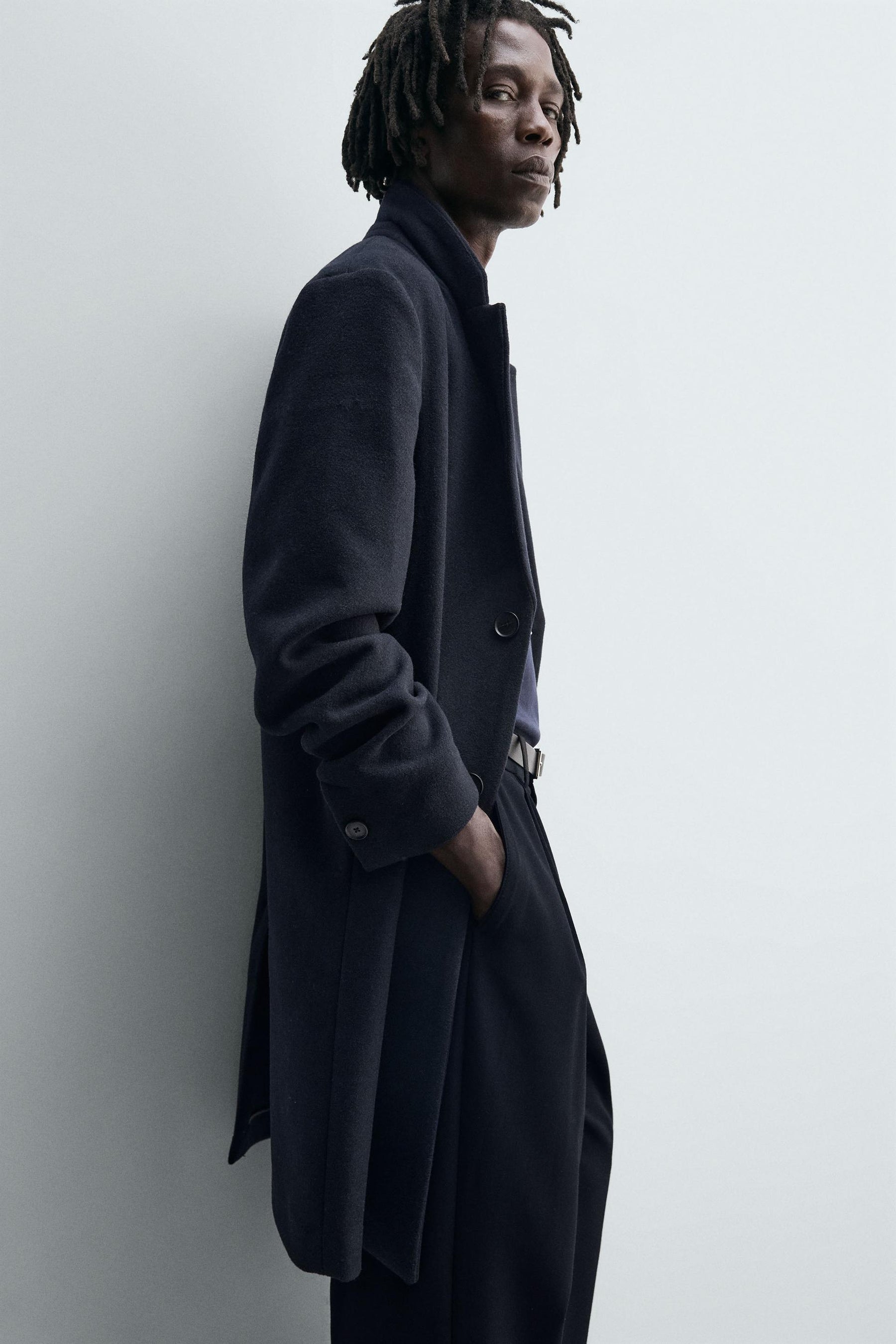 REGULAR FIT WOOL COAT - Image 6