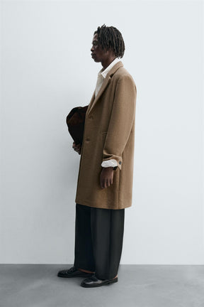 REGULAR FIT WOOL COAT - Image 4