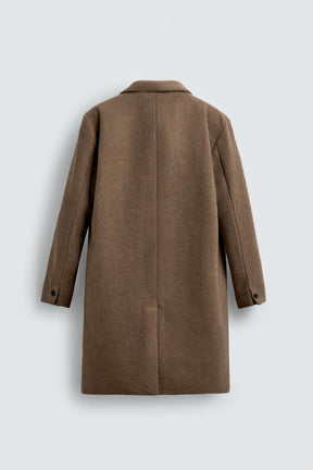 REGULAR FIT WOOL COAT - Image 8