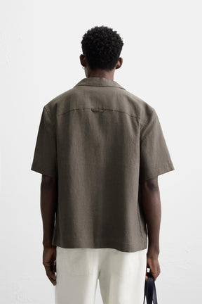 RELAXED FIT LINEN SHIRT - Image 3