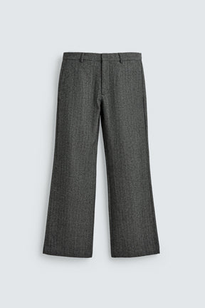 Herringbone Wool Trousers