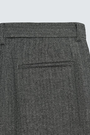 Herringbone Wool Trousers