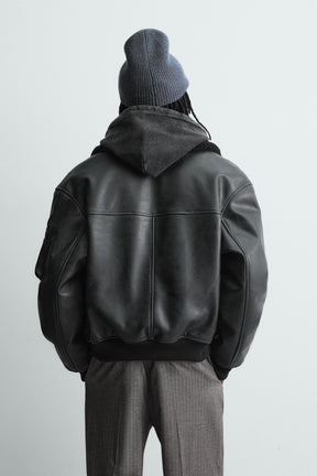 Faux Leather Detachable Collar