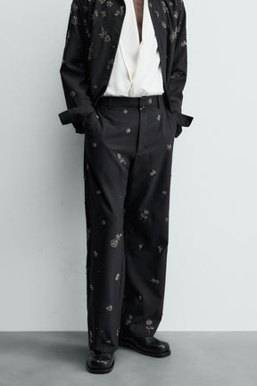 Sequin Relaxed Trousers