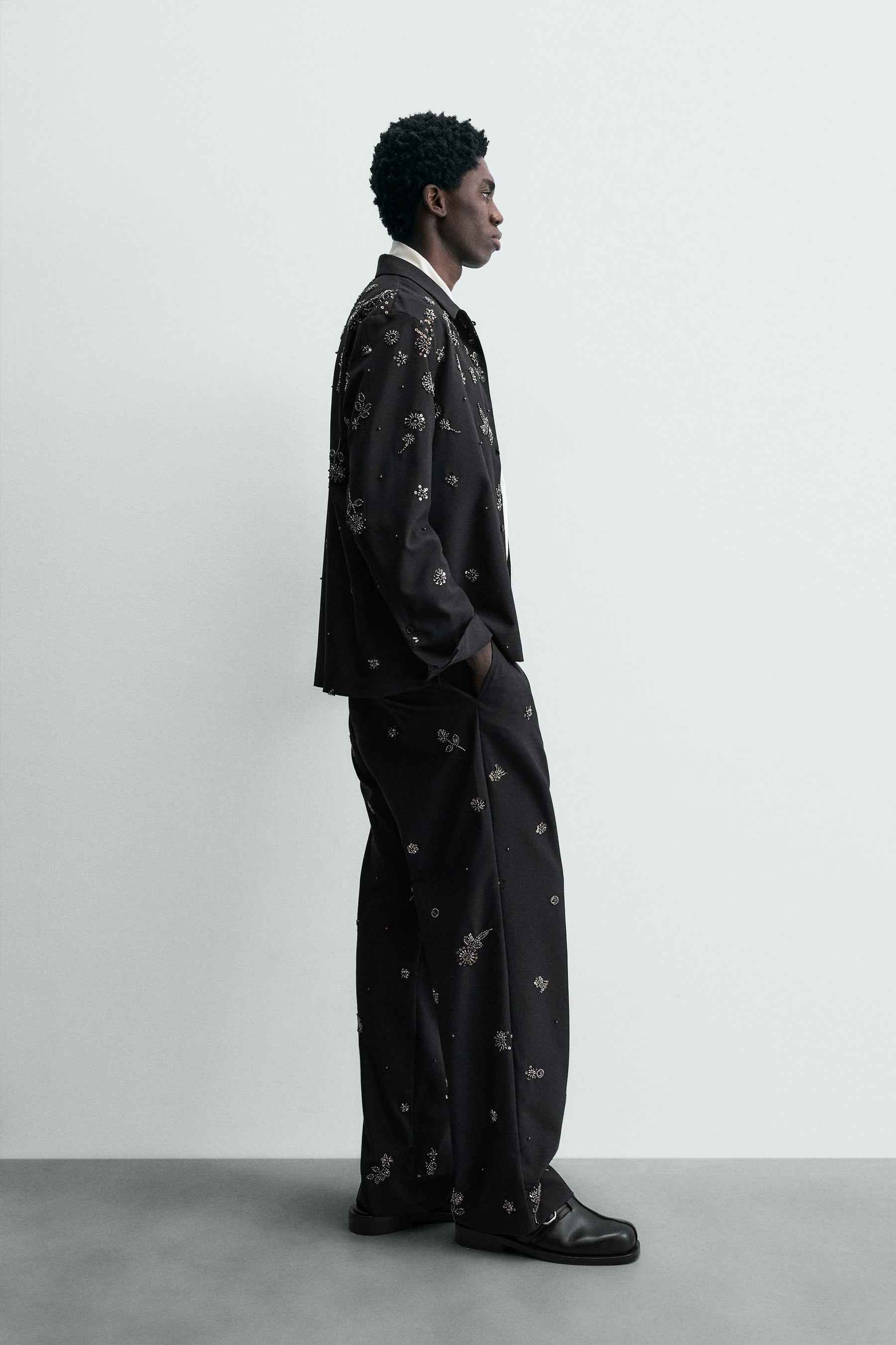 Sequin Relaxed Trousers