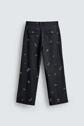 Sequin Relaxed Trousers