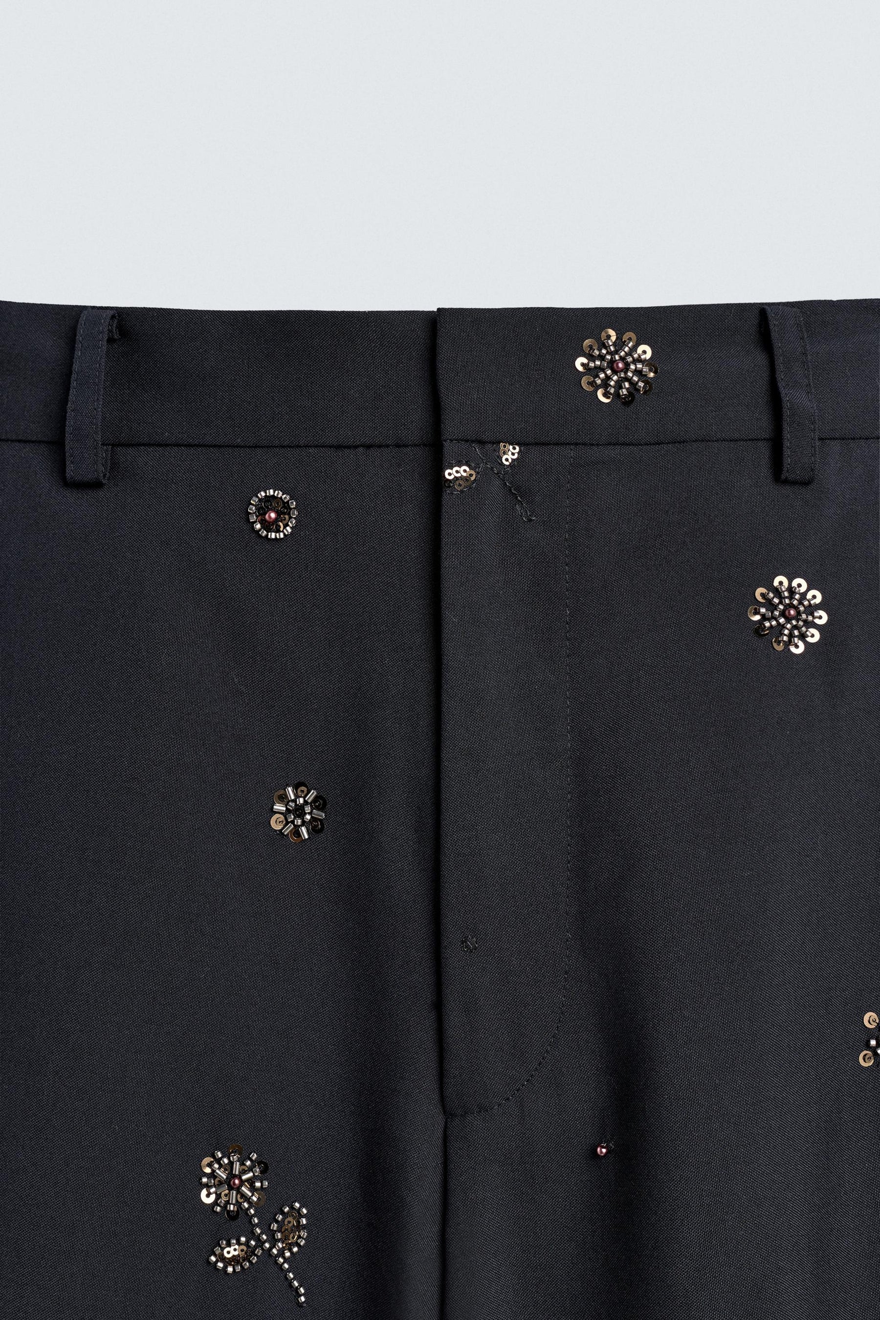 Sequin Relaxed Trousers