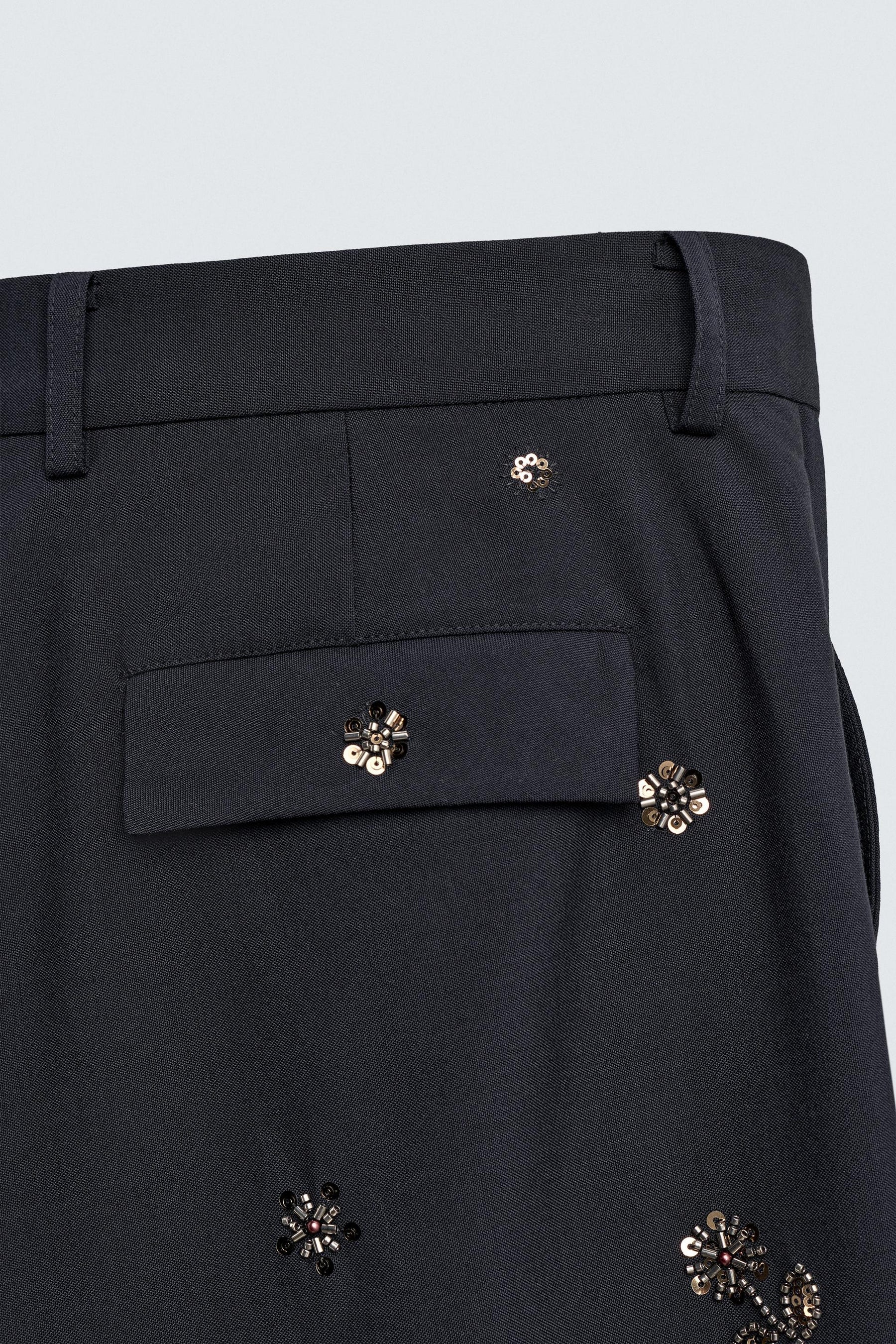 Sequin Relaxed Trousers