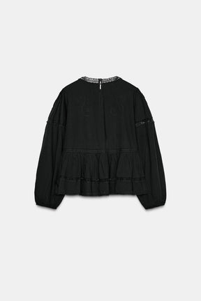 Embroidered Romantic Blouse