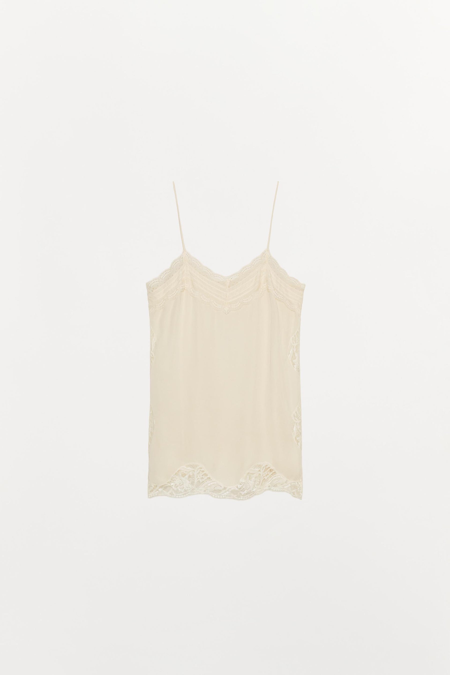 Lace-Trimmed Camisole Top