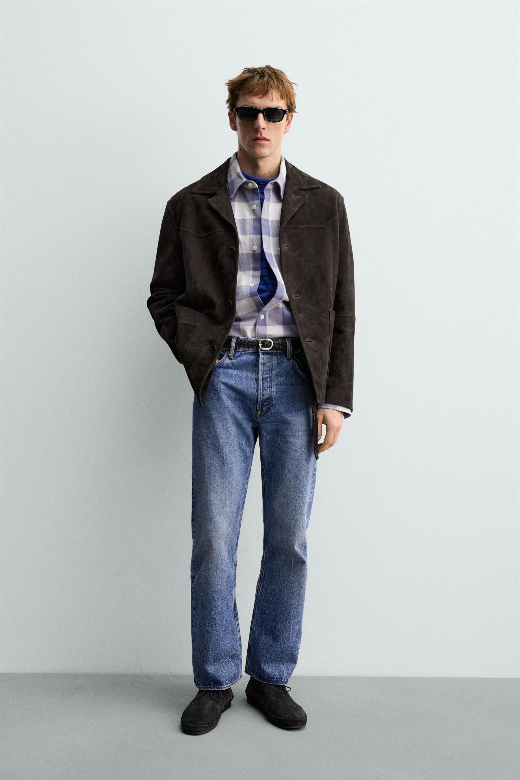 SUEDE LEATHER OVERSHIRT AARON LEVINE X - Image 1