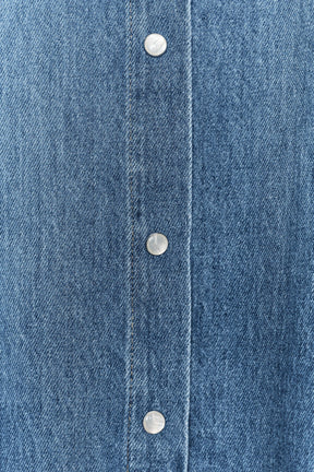 Denim Shirt with Tie