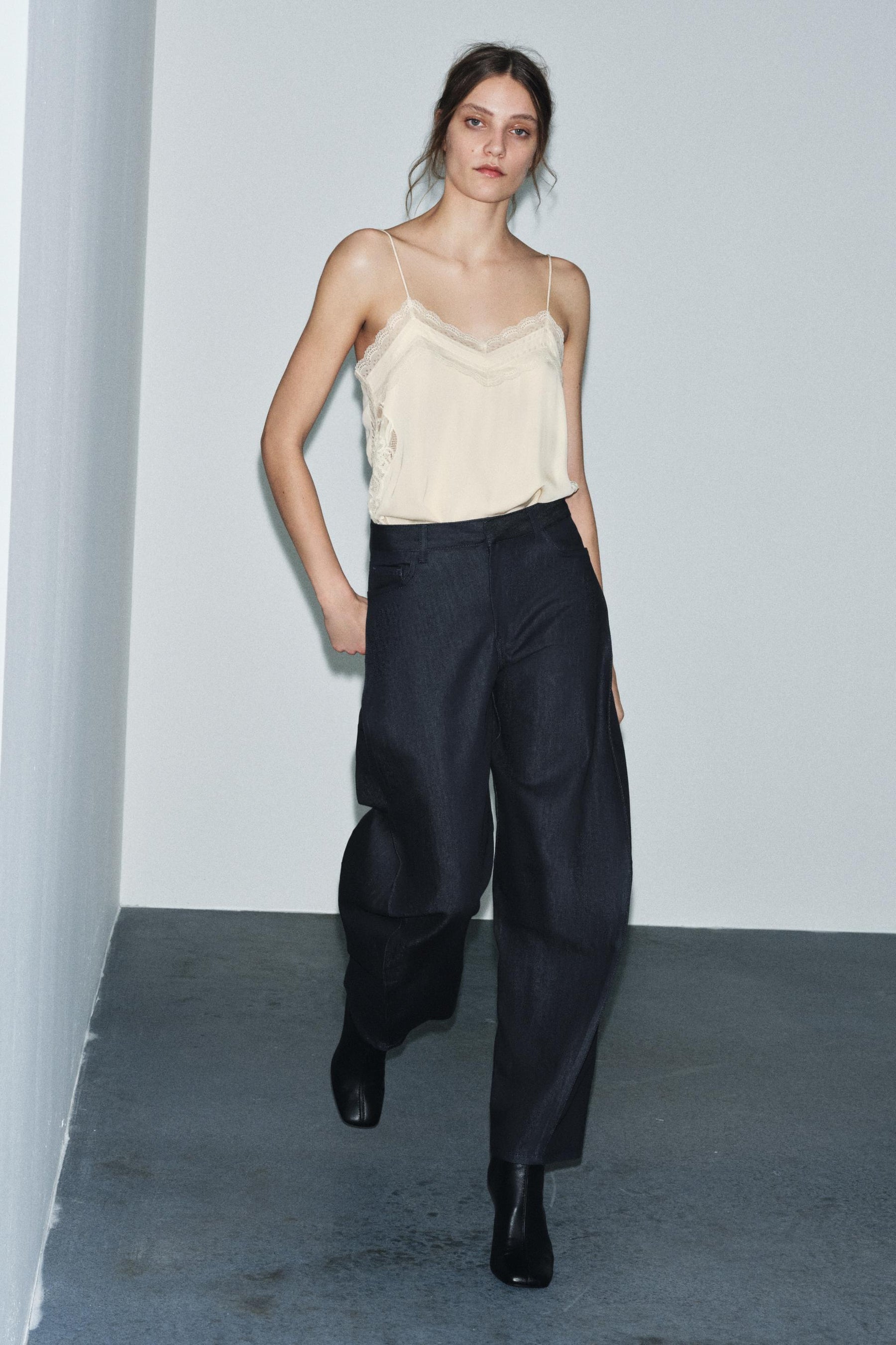 Balloon Denim Trousers