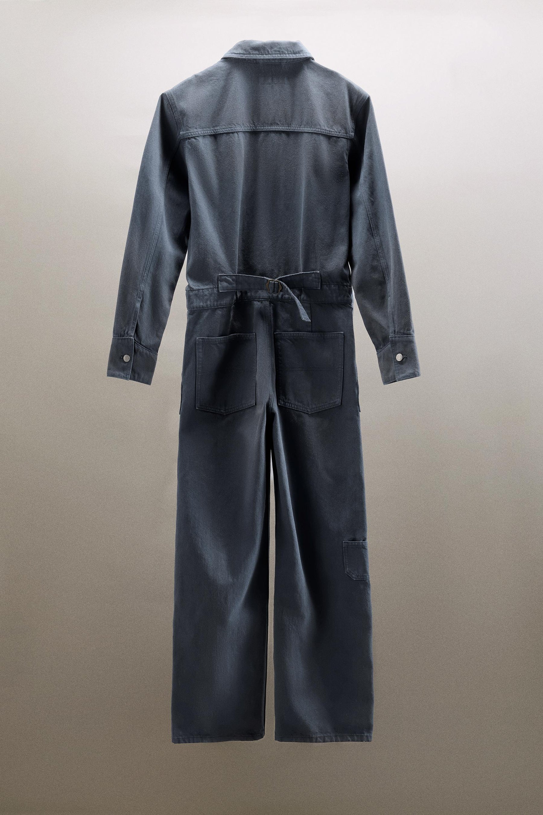 WASHED DENIM JUMPSUIT