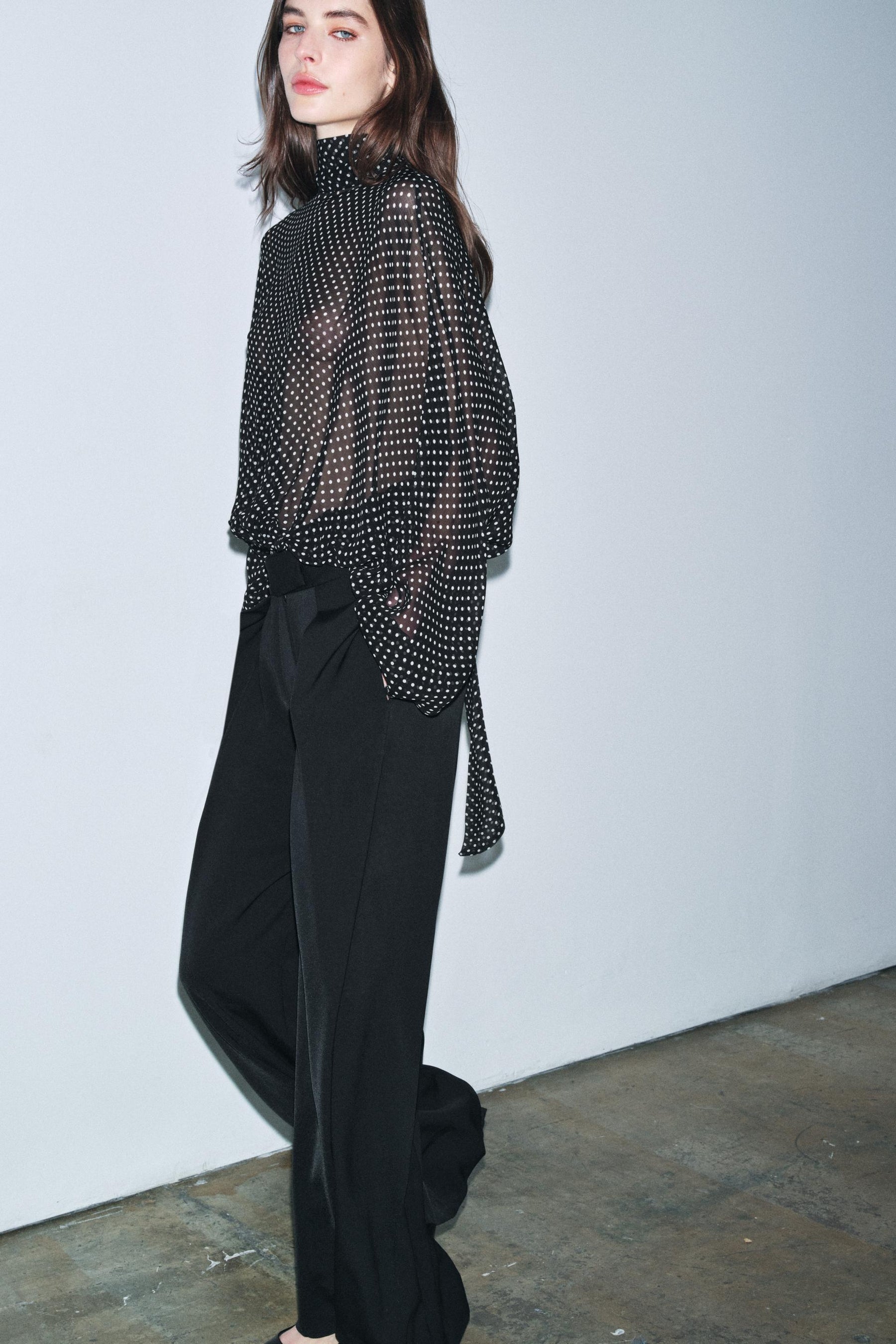 Polka Dot Blouse with