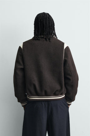 Contrast Bomber Jacket