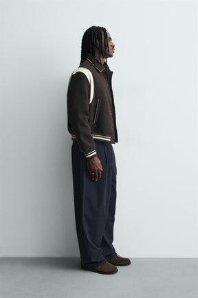 Contrast Bomber Jacket