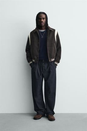 Contrast Bomber Jacket