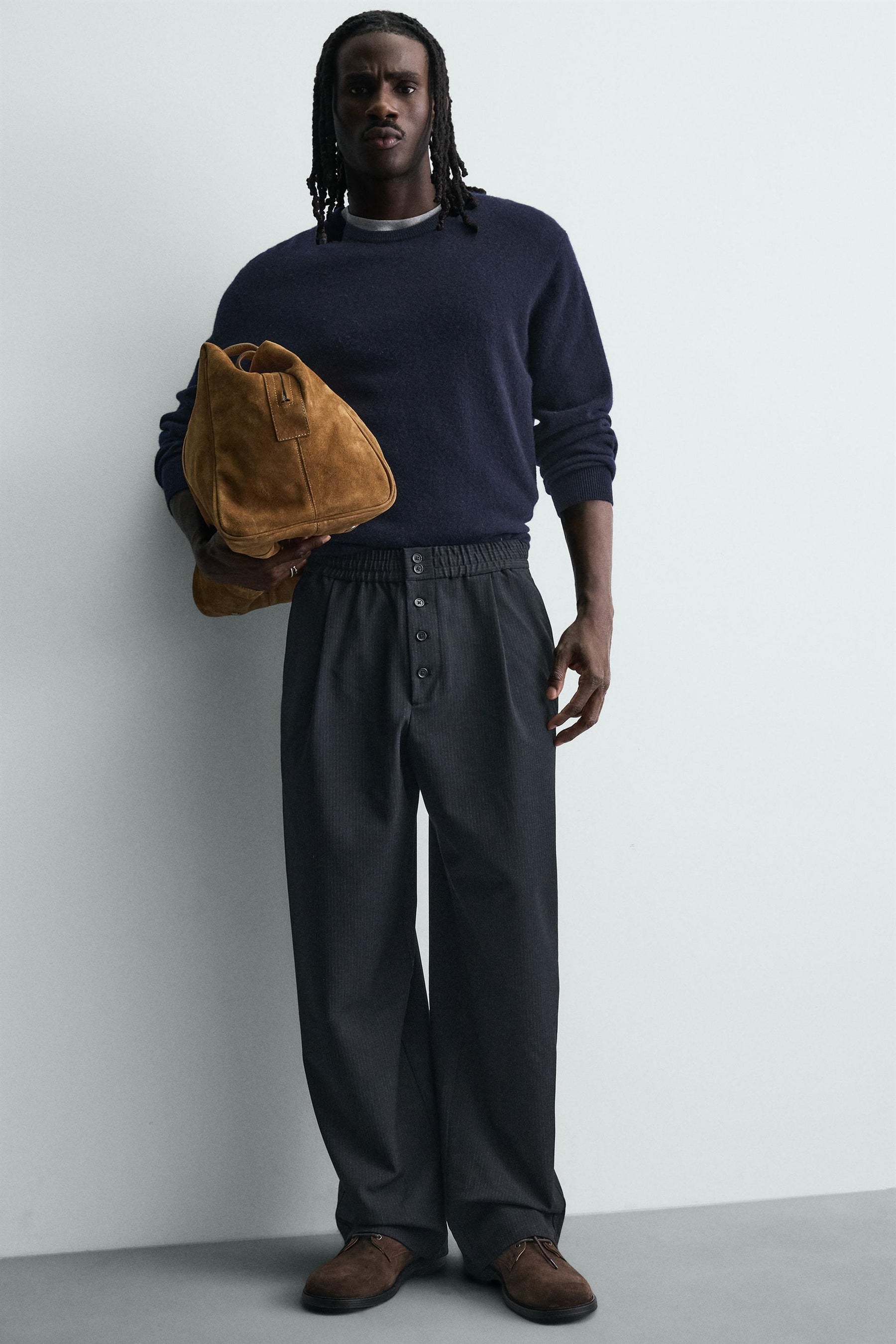 Striped Relaxed Trousers