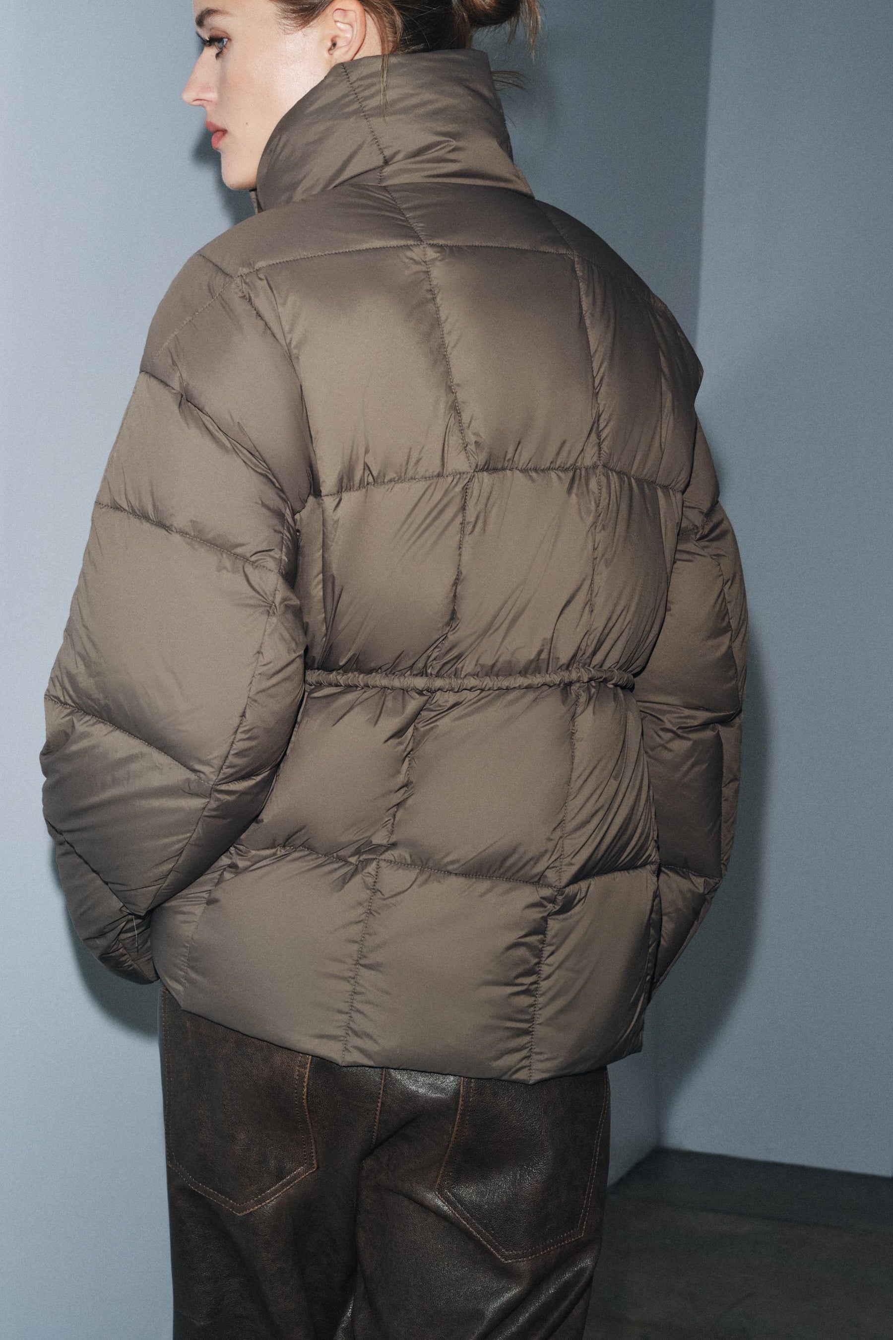 Belted Down Jacket