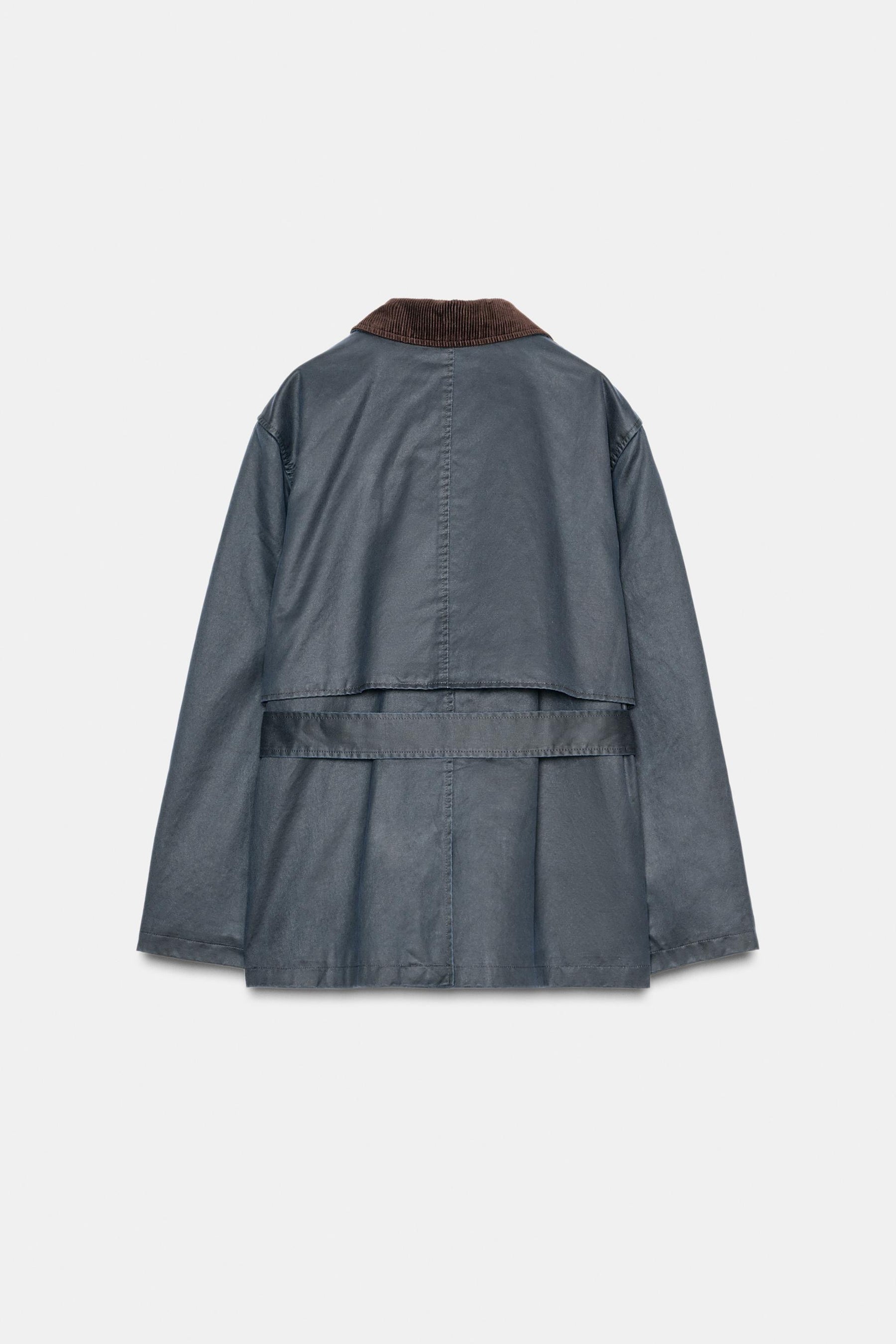 WAXED JACKET WITH CORDUROY COLLAR - Image 8