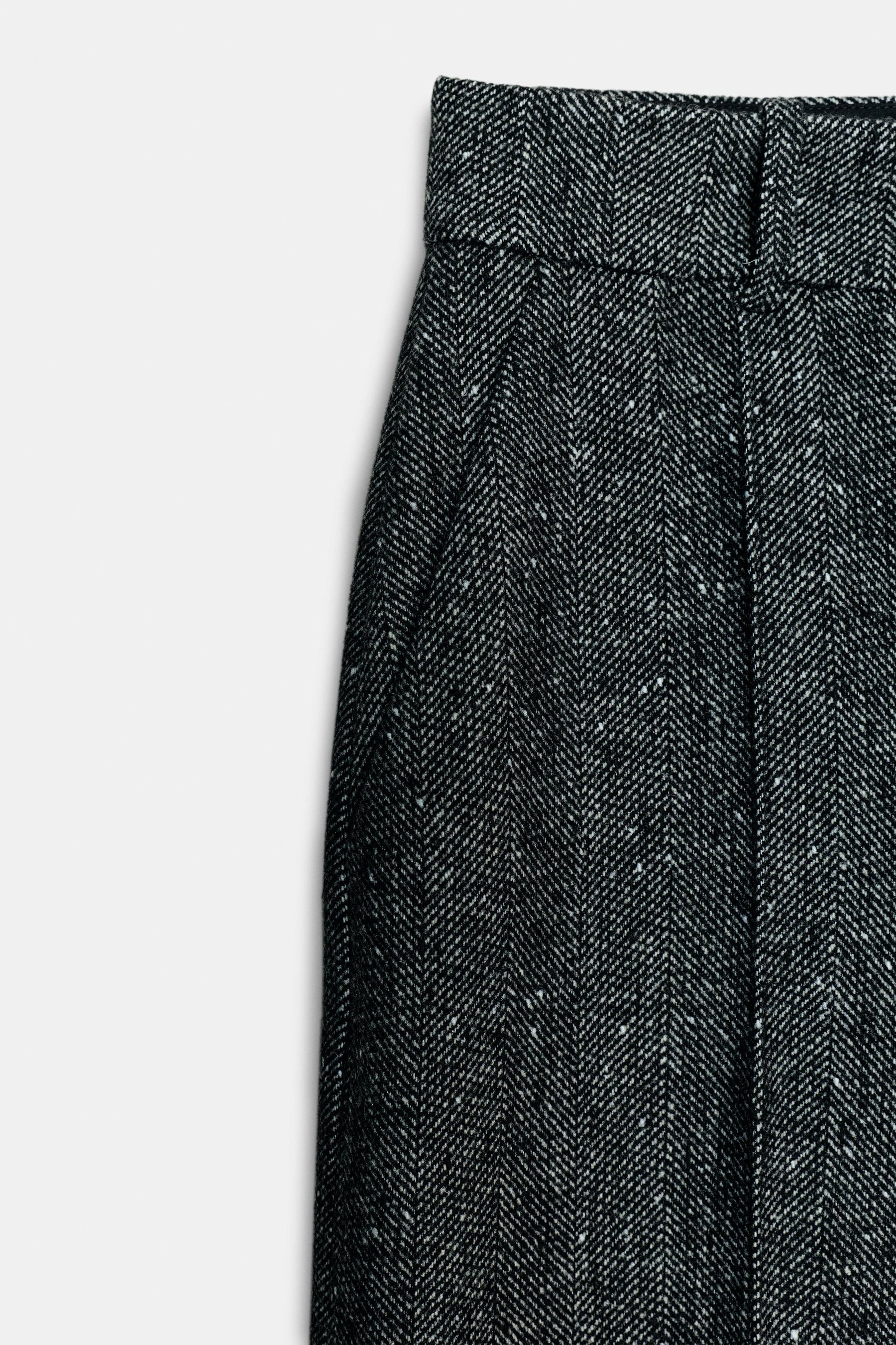 Wool Straight Trousers