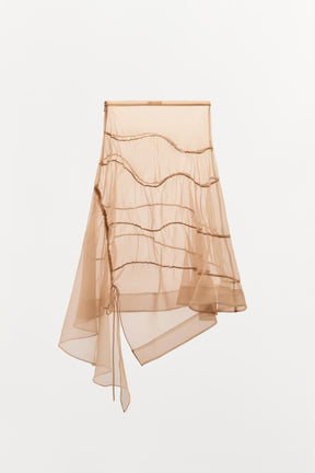 Organza Gathered Skirt